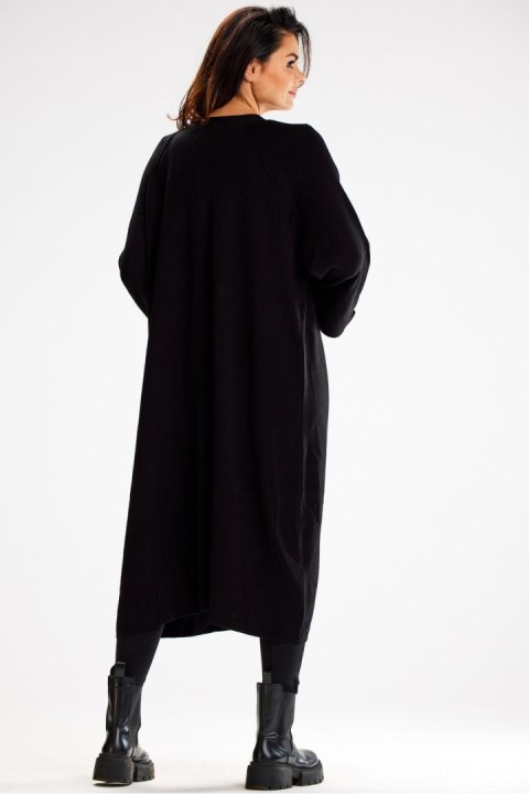 Sweter Kardigan Model A617 Black - awama Awama Sweter Kardigan Model A617 Black - awama Awama