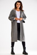 Sweter Kardigan Model A617 Grey - awama Awama Sweter Kardigan Model A617 Grey - awama Awama