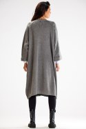 Sweter Kardigan Model A617 Grey - awama Awama Sweter Kardigan Model A617 Grey - awama Awama