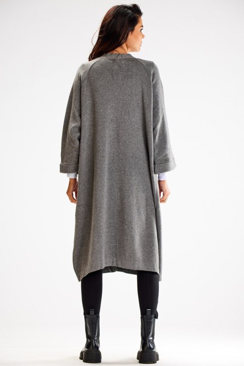 Sweter Kardigan Model A617 Grey - awama Awama Sweter Kardigan Model A617 Grey - awama Awama