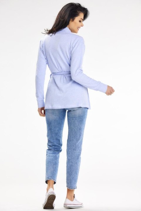 Sweter Kardigan Model A655 Blue - awama Awama Sweter Kardigan Model A655 Blue - awama Awama