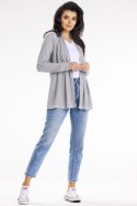 Sweter Kardigan Model A655 Grey - awama Awama Sweter Kardigan Model A655 Grey - awama Awama
