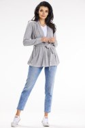 Sweter Kardigan Model A655 Grey - awama Awama Sweter Kardigan Model A655 Grey - awama Awama