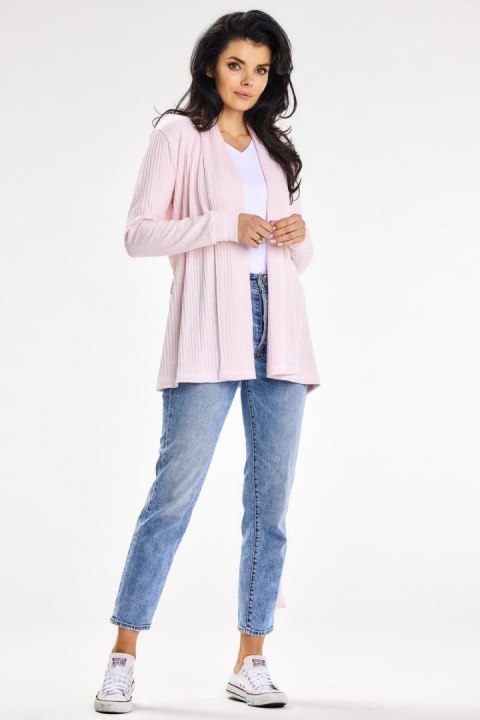 Sweter Kardigan Model A655 Powder Pink - awama Awama Sweter Kardigan Model A655 Powder Pink - awama Awama