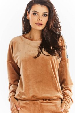 Bluza Damska Model A374 Beige Welur - awama Awama