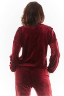 Bluza Damska Model A374 Bordo Welur - awama Awama Bluza Damska Model A374 Bordo Welur - awama Awama