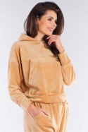 Bluza Damska Model A412 Beige - awama Awama Bluza Damska Model A412 Beige - awama Awama