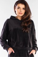 Bluza Damska Model A412 Black - awama Awama Bluza Damska Model A412 Black - awama Awama
