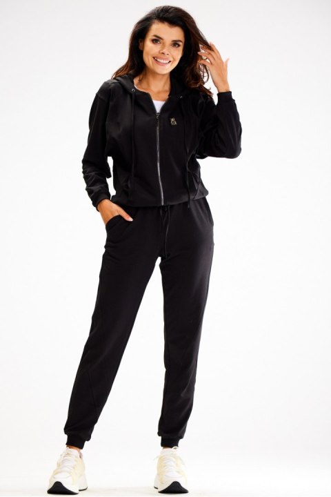 Bluza Damska Model A607 Black - awama Awama Bluza Damska Model A607 Black - awama Awama