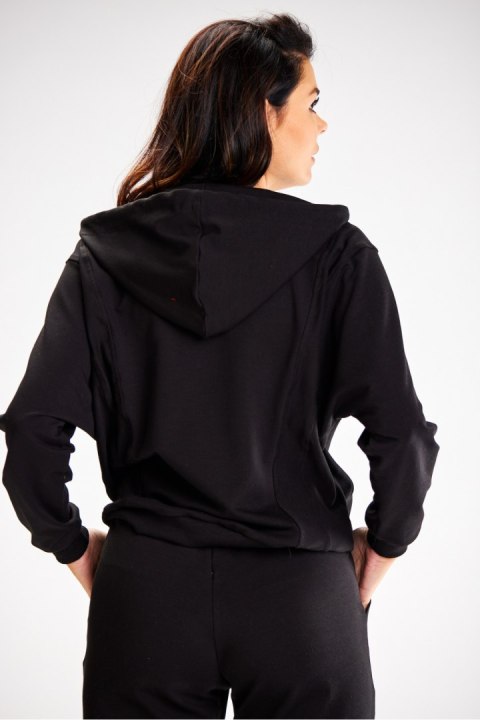 Bluza Damska Model A607 Black - awama Awama Bluza Damska Model A607 Black - awama Awama
