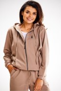Bluza Damska Model A607 Latte - awama Awama Bluza Damska Model A607 Latte - awama Awama