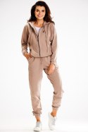 Bluza Damska Model A607 Latte - awama Awama Bluza Damska Model A607 Latte - awama Awama