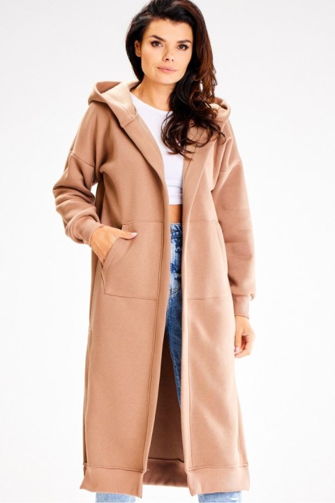 Bluza Damska Model A613 Beige - awama Awama Bluza Damska Model A613 Beige - awama Awama