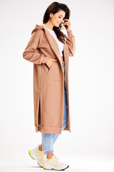 Bluza Damska Model A613 Beige - awama Awama Bluza Damska Model A613 Beige - awama Awama