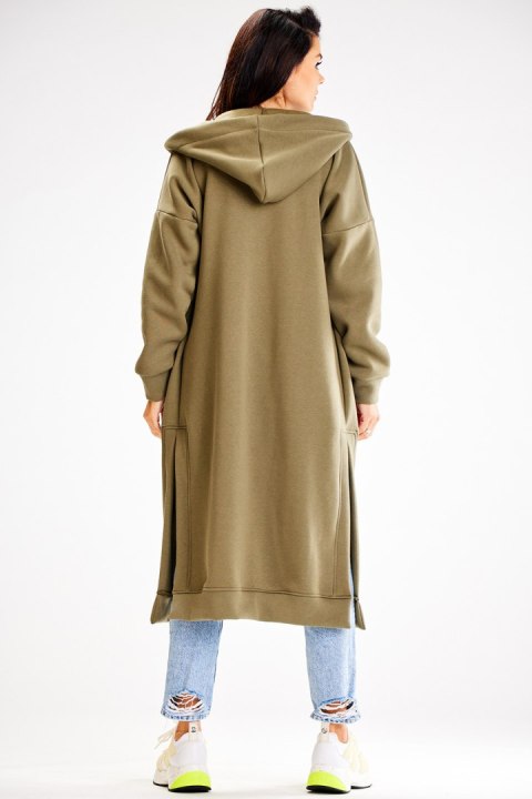 Bluza Damska Model A613 Khaki - awama Awama Bluza Damska Model A613 Khaki - awama Awama
