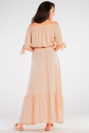 Bluzka Model A430 Beige - awama Awama Bluzka Model A430 Beige - awama Awama
