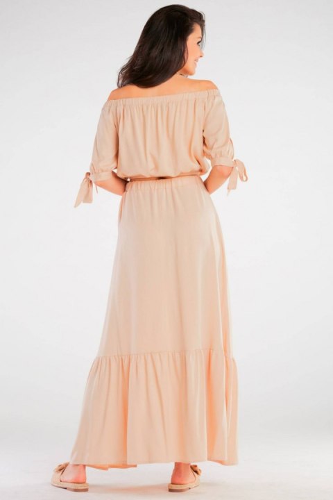 Bluzka Model A430 Beige - awama Awama Bluzka Model A430 Beige - awama Awama