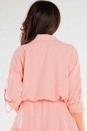 Koszula Damska Model A425 Powder Pink - awama Awama Koszula Damska Model A425 Powder Pink - awama Awama