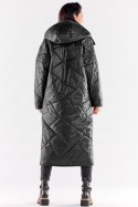 Płaszcz Damski Model A541 Black - awama Awama Płaszcz Damski Model A541 Black - awama Awama