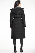 Płaszcz Damski Model A680 Black - awama Awama Płaszcz Damski Model A680 Black - awama Awama