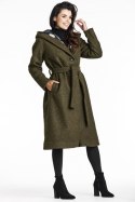 Płaszcz Damski Model A680 Khaki - awama Awama Płaszcz Damski Model A680 Khaki - awama Awama