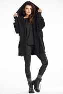 Płaszcz Damski Model A681 Black - awama Awama Płaszcz Damski Model A681 Black - awama Awama