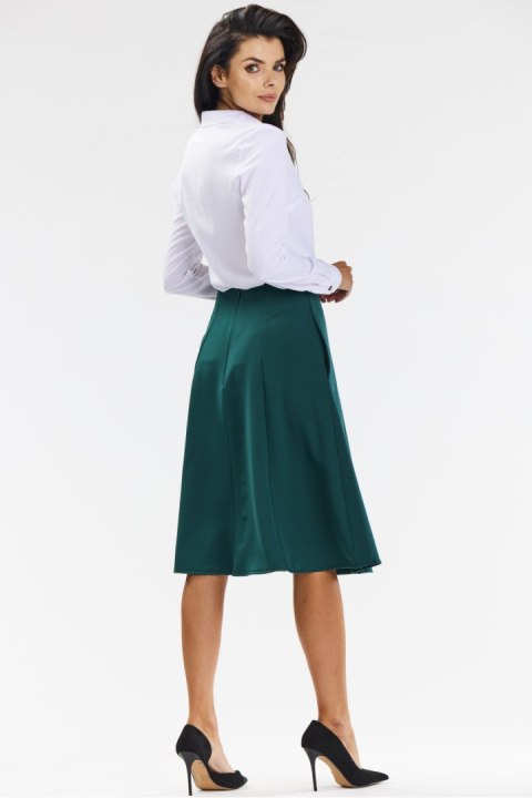 Spódnica Model A673 Bottle Green - awama Awama Spódnica Model A673 Bottle Green - awama Awama