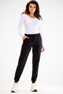 Spodnie Damskie Model A608 Black - awama Awama Spodnie Damskie Model A608 Black - awama Awama