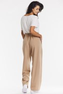 Spodnie Damskie Model A674 Beige - awama Awama Spodnie Damskie Model A674 Beige - awama Awama