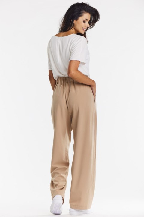 Spodnie Damskie Model A674 Beige - awama Awama Spodnie Damskie Model A674 Beige - awama Awama