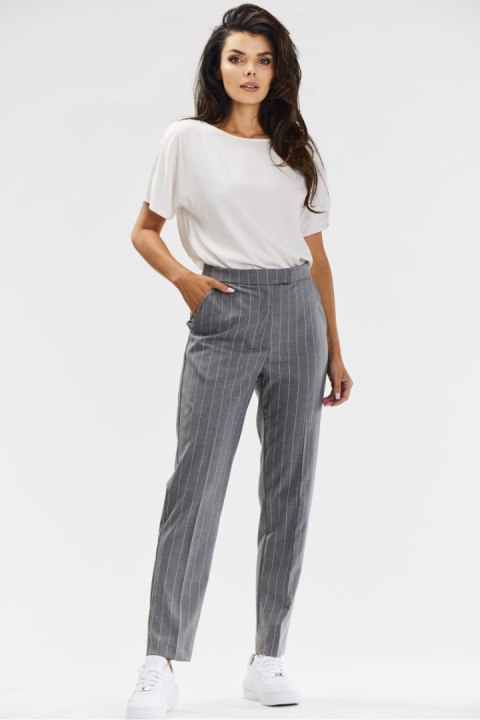 Spodnie Damskie Model A678 Grey - awama Awama Spodnie Damskie Model A678 Grey - awama Awama