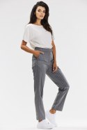 Spodnie Damskie Model A678 Grey - awama Awama Spodnie Damskie Model A678 Grey - awama Awama