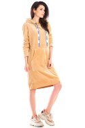 Sukienka Model A414 Beige - awama Awama Sukienka Model A414 Beige - awama Awama