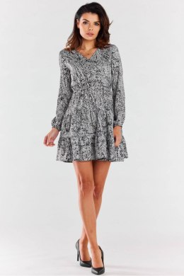 Sukienka Model A470 Black/White Pattern - awama Hurtownia odzieży on-line, moda damska, bielizna i obuwie dla kobiet - Matterhor Awama