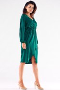 Sukienka Model A523 Bottle Green - awama Awama Sukienka Model A523 Bottle Green - awama Awama