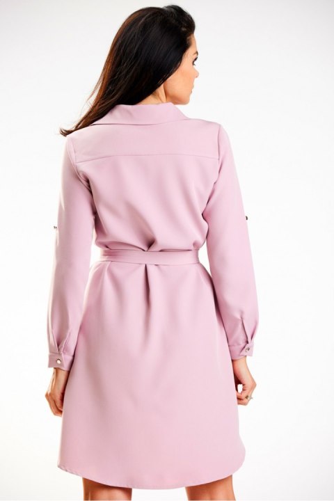 Sukienka Model A568 Dirty Pink - awama Awama Sukienka Model A568 Dirty Pink - awama Awama
