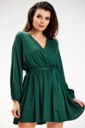 Sukienka Model A577 Bottle Green - awama Awama Sukienka Model A577 Bottle Green - awama Awama