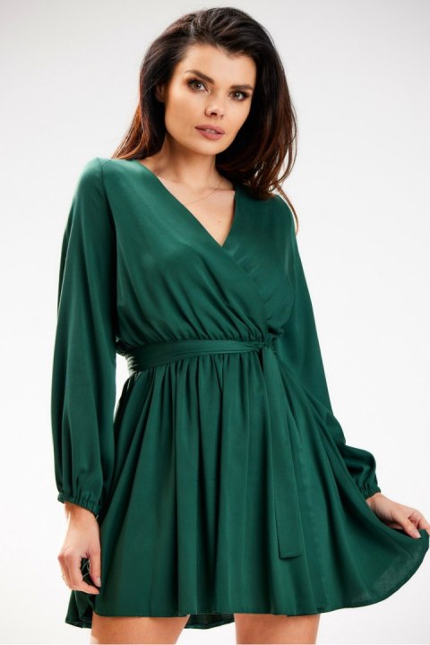 Sukienka Model A577 Bottle Green - awama Awama Sukienka Model A577 Bottle Green - awama Awama