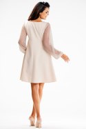 Sukienka Model A622 Beige - awama Awama Sukienka Model A622 Beige - awama Awama