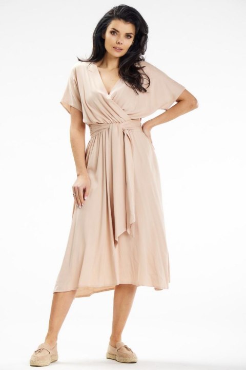 Sukienka Model A642 Beige - awama Awama Sukienka Model A642 Beige - awama Awama
