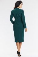 Sukienka Model A667 Bottle Green - awama Awama Sukienka Model A667 Bottle Green - awama Awama