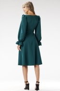 Sukienka Model A695 Bottle Green - awama Awama Sukienka Model A695 Bottle Green - awama Awama