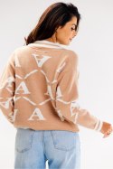 Sweter Damski Model A614 Beige - awama Awama