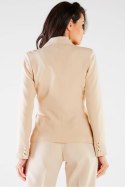 Żakiet Model A441 Beige - awama Awama Żakiet Model A441 Beige - awama Awama
