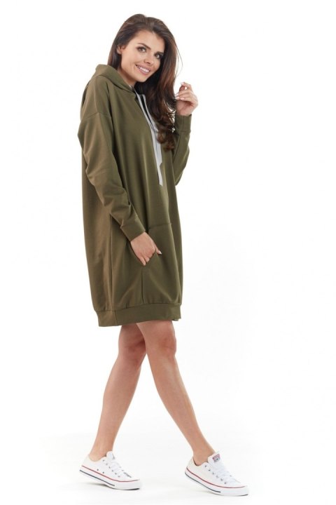 Bluza Damska Model A212 Khaki - awama Awama Bluza Damska Model A212 Khaki - awama Awama