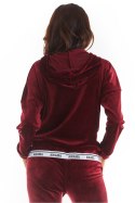 Bluza Damska Model A371 Bordo Welur - awama Awama Bluza Damska Model A371 Bordo Welur - awama Awama