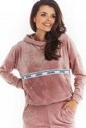 Bluza Damska Model A371 Pink Welur - awama Awama Bluza Damska Model A371 Pink Welur - awama Awama