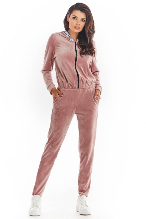 Bluza Damska Model A373 Pink Welur - awama Awama Bluza Damska Model A373 Pink Welur - awama Awama