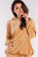Bluza Damska Model A420 Beige - awama Awama Bluza Damska Model A420 Beige - awama Awama