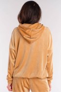 Bluza Damska Model A420 Beige - awama Awama Bluza Damska Model A420 Beige - awama Awama
